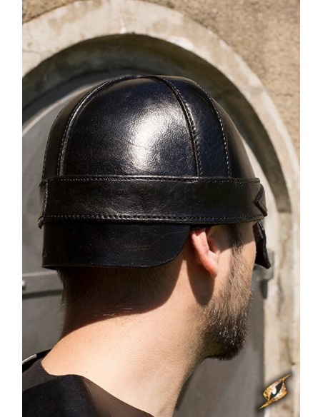 Casco de Guerrero - Cuero (Marrón y Negro)