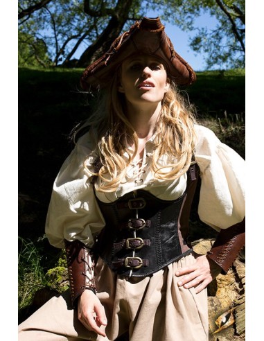 Pirate Corset - Leather
