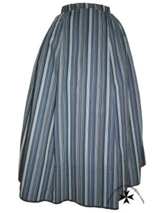 Falda-saya, medieval-regional, Elvira. Azul.