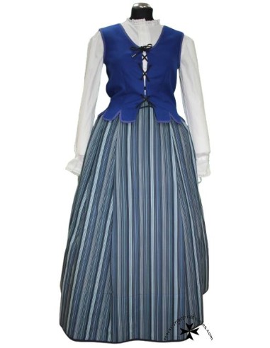 Conjunto tradicional, Hecho, azul.