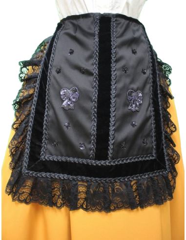 Delantal regional de raso, mod. 1