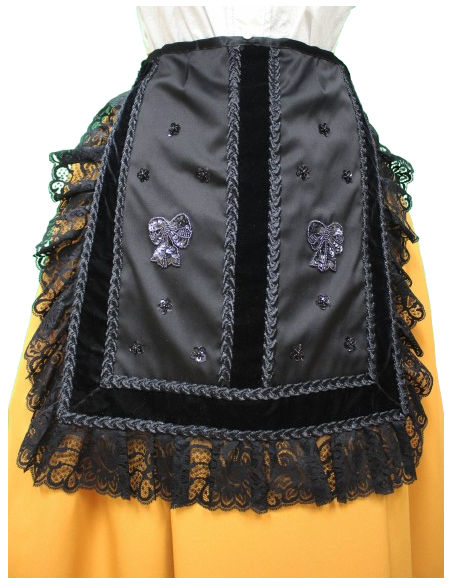 Delantal regional de raso, mod. 1
