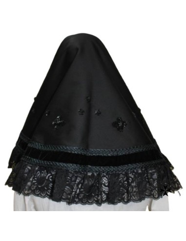 Mantilla bancal, raso,
