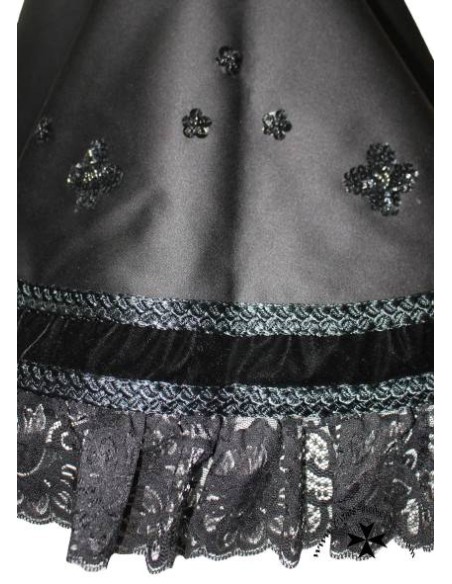 Mantilla bancal, raso,
