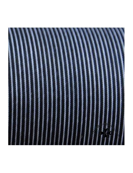 Blusón fallero infantil, de rayitas. Azul y negro. (Fabricación española).