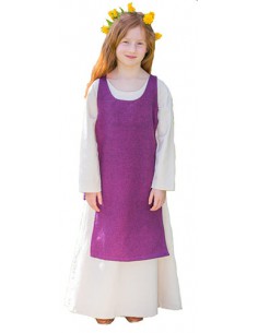 Conjunto medieval de niña, Ylva, lila.