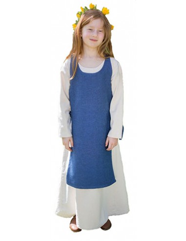 Conjunto medieval de niña,Ylva, azul.