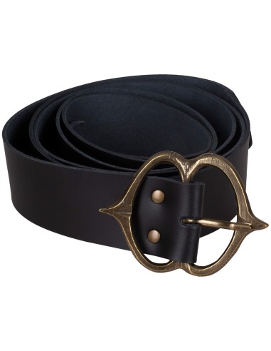 Medieval leather belt, Crispin model. (2 cm x...