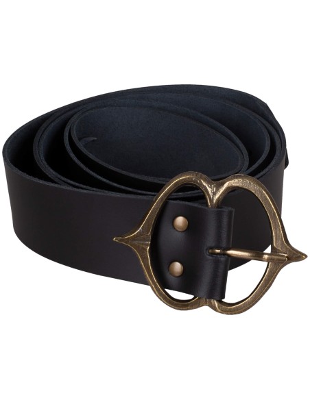 Medieval leather belt, Crispin model. (2 cm x 170 cm)