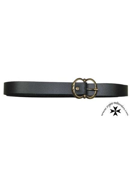 Medieval leather belt, ref. BTL1237 (2 cm x 170 cm)