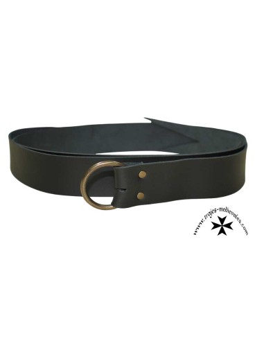 Cinturón templario de cuero con anilla – 4 cm x...