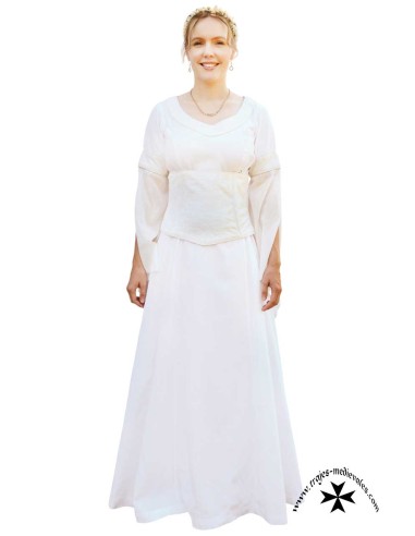 Vestido de novia medieval con corsé,...