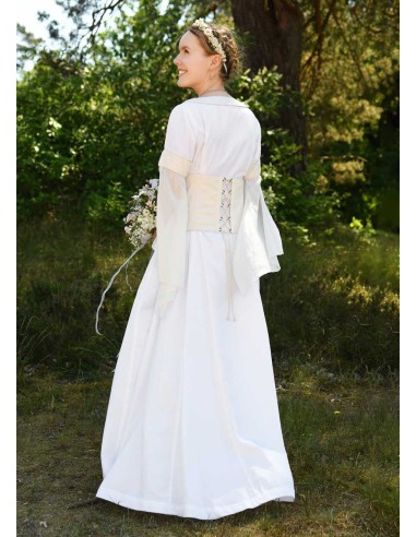 Vestido de novia medieval con corsé,...