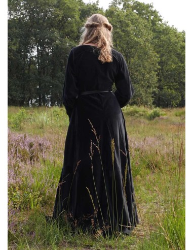 Vestido medieval de terciopelo Cotehardie...