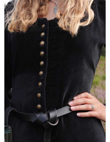 Vestido medieval de terciopelo Cotehardie...