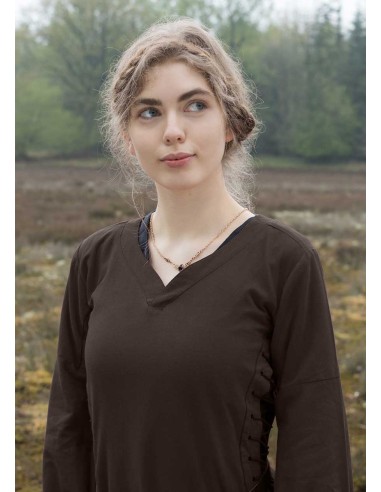 Vestido medieval, abierto por los lados, Brial...