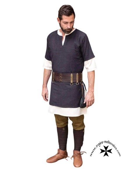 Medieval tunic, short sleeve, Aegir model. (Various colors).