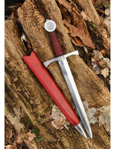 Daga medieval con vaina (Con filo y sin filo)