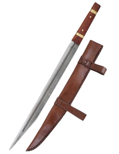 Seax de Beagnoth con funda de cuero