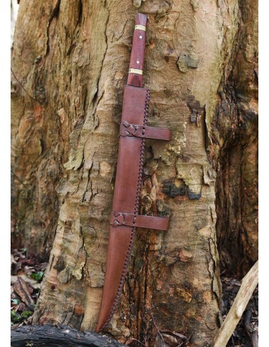 Seax de Beagnoth con funda de cuero