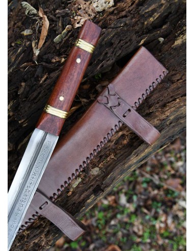 Seax de Beagnoth con funda de cuero