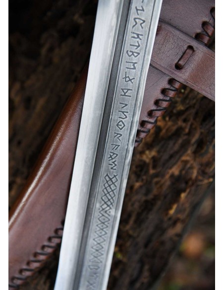 Seax de Beagnoth con funda de cuero
