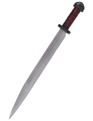 Viking Long Seax with Leather Grip