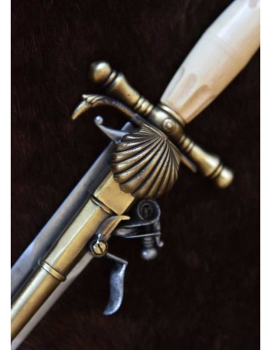 Réplica de pistola-daga francesa, siglo XVIII
