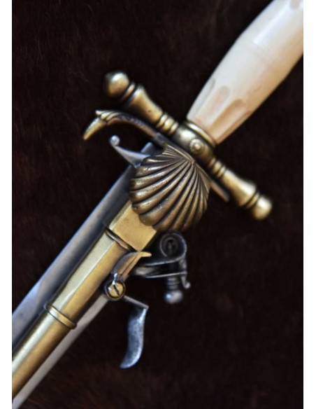 Réplica de pistola-daga francesa, siglo XVIII