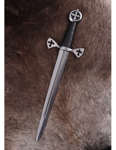 Daga templaria Jacques de Molay, con vaina
