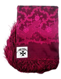 Mantoncillo de gro, ref. PR480DVC. Fucsia. (140x140 cm.)