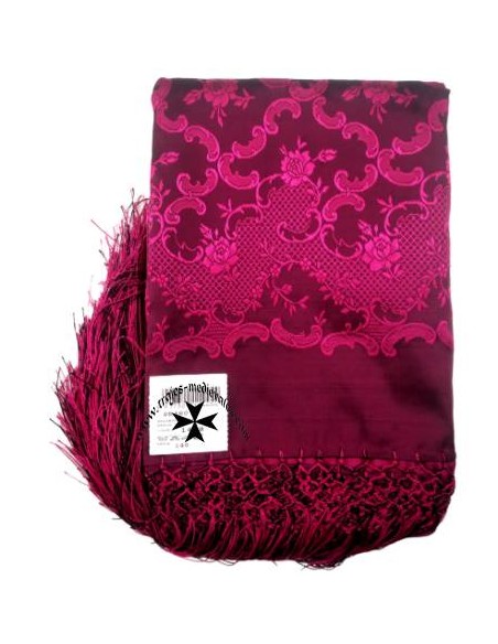 Mantoncillo de gro, ref. PR480DVC. Fucsia. (140x140 cm.)