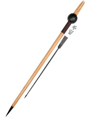 Pilum con mango de madera dura, sin ensamblar