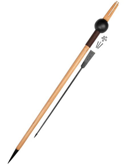 Pilum con mango de madera dura, sin ensamblar