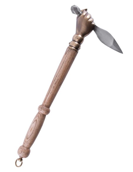 Martillo de guerra gótico del siglo XVI, con cabeza de daga