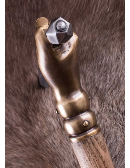 Martillo de guerra gótico del siglo XVI, con cabeza de daga
