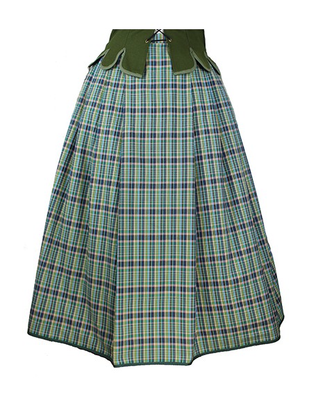 Saya de baile, color: c-1, verde