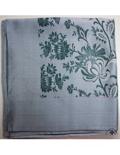 Pañuelo-cachirulo, ref. PS1121. Plata-verde