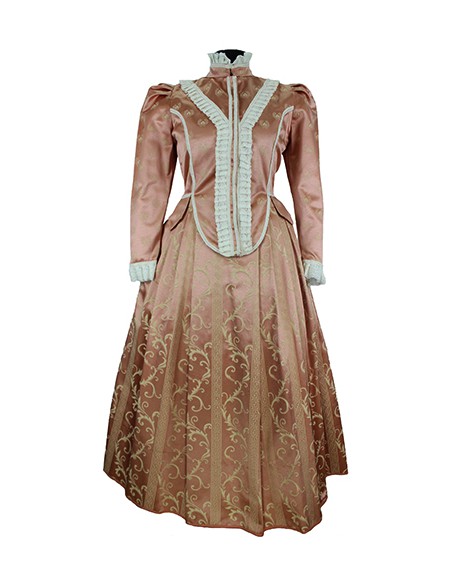 Traje regional de gala, Huesca,  color: rosado.