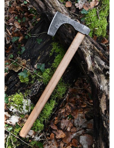 Hacha vikinga de acero forjado a mano, tipo C