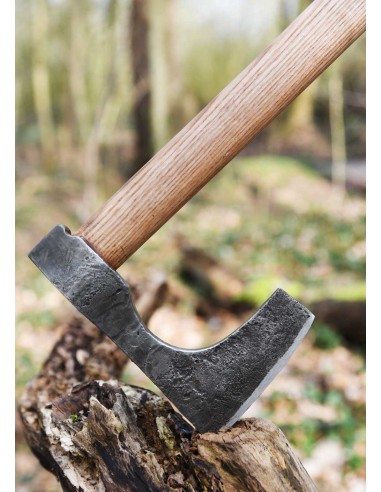 Hacha vikinga de acero forjado a mano, tipo C
