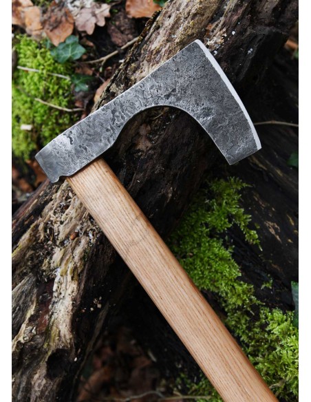 Hacha vikinga de acero forjado a mano, tipo C