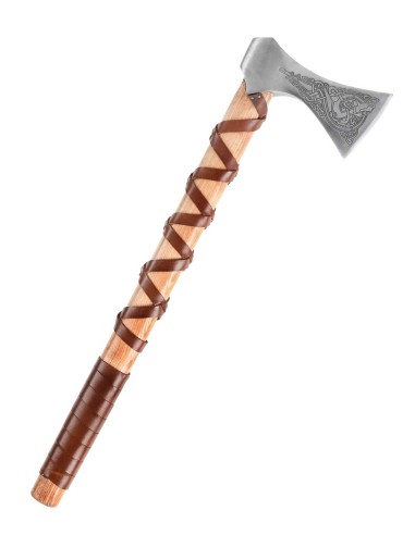 Hacha vikinga de acero fundido, tipo K, con...