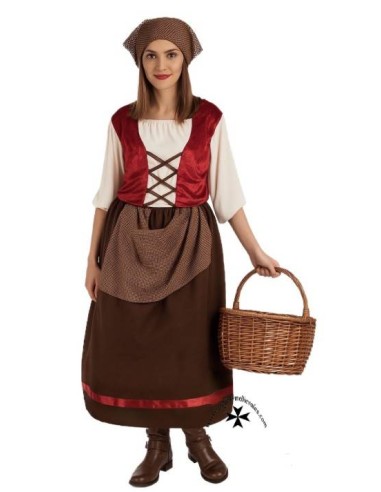 Disfraz medieval mesonera, adulto ref. 0006RC