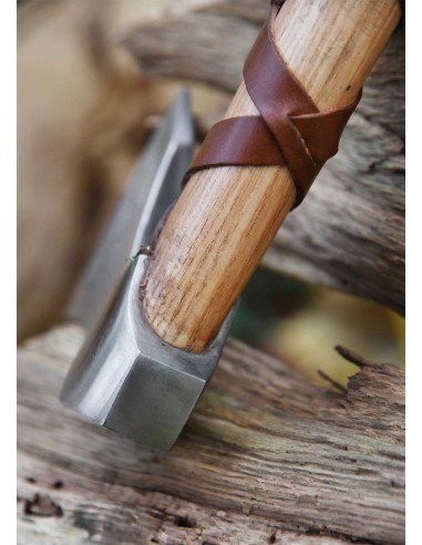 Hacha vikinga de acero fundido, tipo E, con...