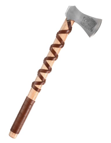 Hacha vikinga de acero fundido, tipo H, con...