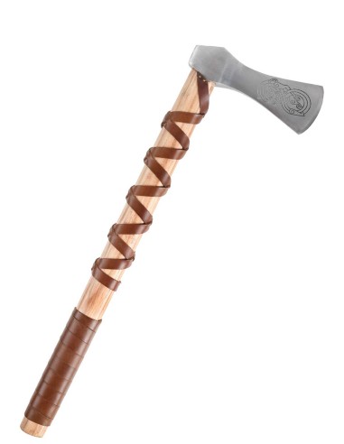 Hacha vikinga de acero fundido, tipo A, con...