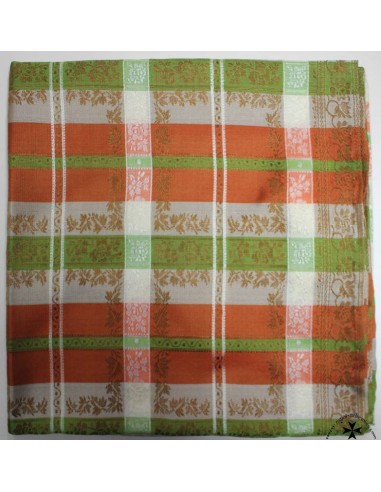 Pañuelo-cachirulo, ref. PS908. (Verde-naranja).