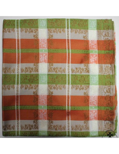 Pañuelo-cachirulo, ref. PS908. (Verde-naranja).