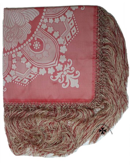 Mantoncillo de gro PR491. Granate. (140 x 140 cm.)